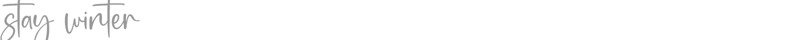 Stay Winter font preview